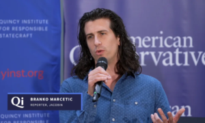 Branko Marcetic portrait highlighting his journalism career, political commentary, books, and estimated net worth in 2026