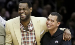 Mike Mancias, elite athletic trainer and longtime performance coach for LeBron James, during a professional fitness training session